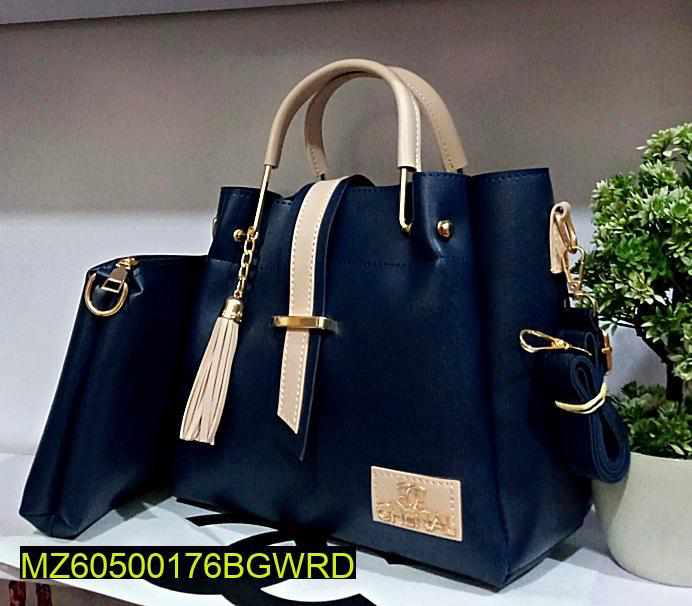 Woman leather plain shoulder bags
